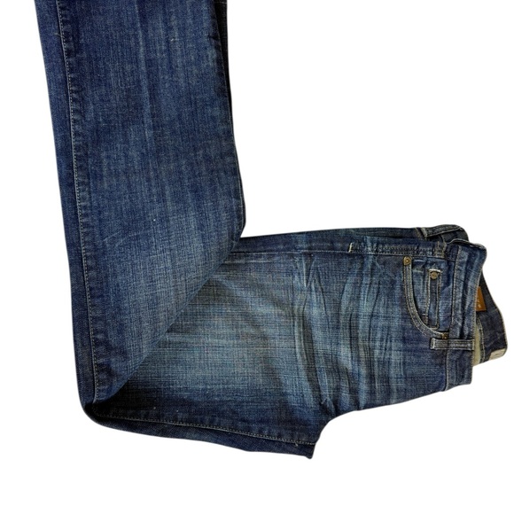 Kut from the Kloth Blue Jeans Size 4 Blue Wash Straight Leg Retro 90's Y2K - Picture 4 of 5